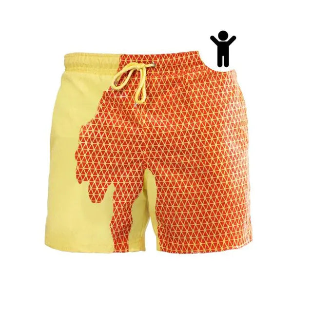 Boy's Water Change Color Swim Trunks