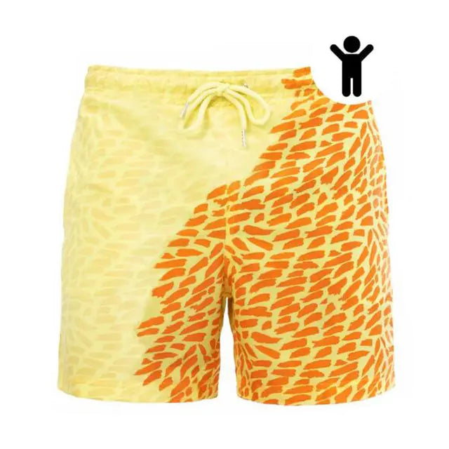 Boy's Water Change Color Swim Trunks