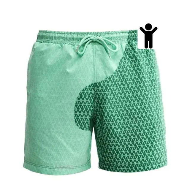 Boy's Water Change Color Swim Trunks