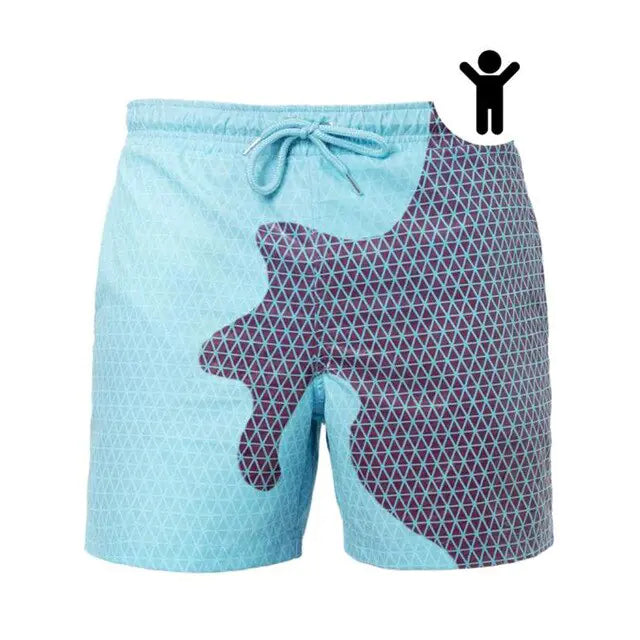 Boy's Water Change Color Swim Trunks