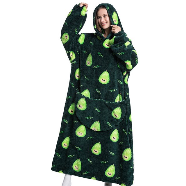 Patterned Oversized Wearable TV Blankets