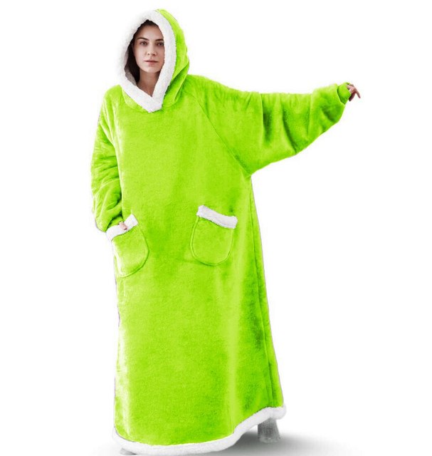 Women's Pocket Blanket Hoodie Gown