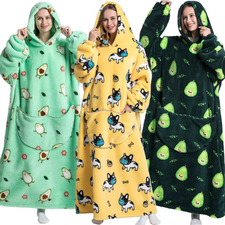 Patterned Oversized Wearable TV Blankets