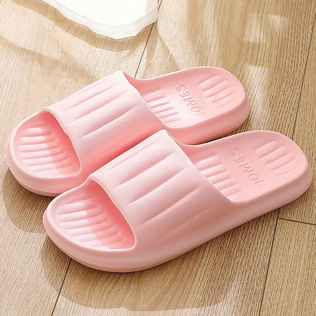 Cartoon Bear Flip Flops Thick Sole Indoor Bathroom Anti-slip