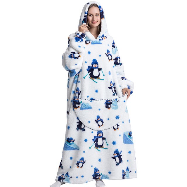 Patterned Oversized Wearable TV Blankets