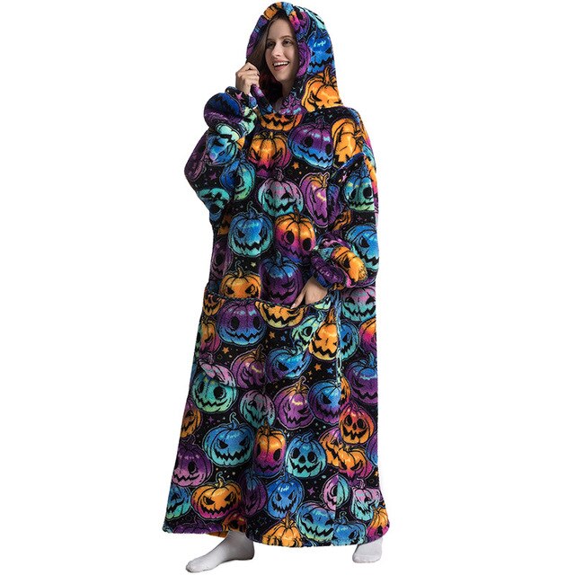 Patterned Oversized Wearable TV Blankets